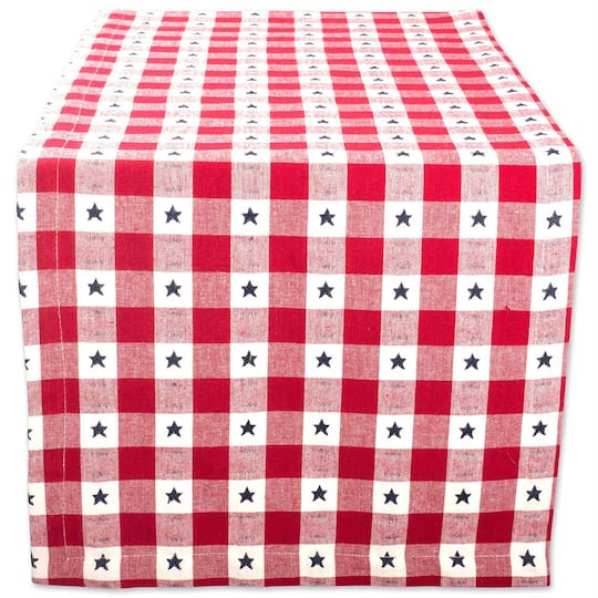 DII® 108" Star Checkered Table Runner
